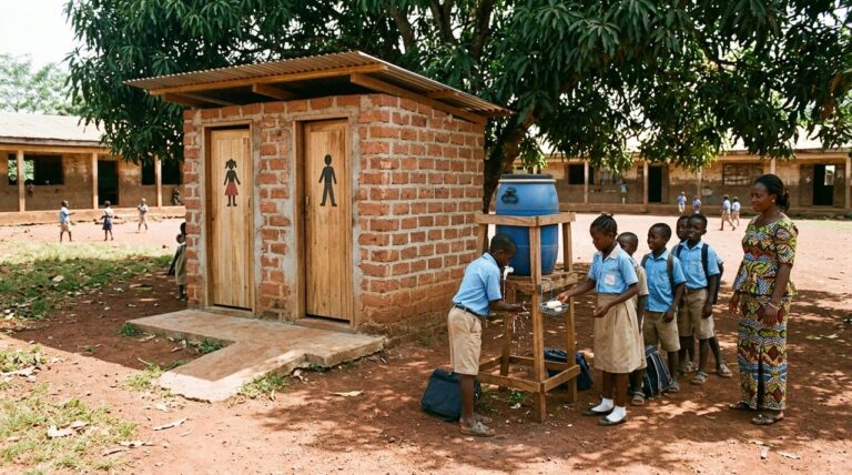 Des latrines écologiques pour une école