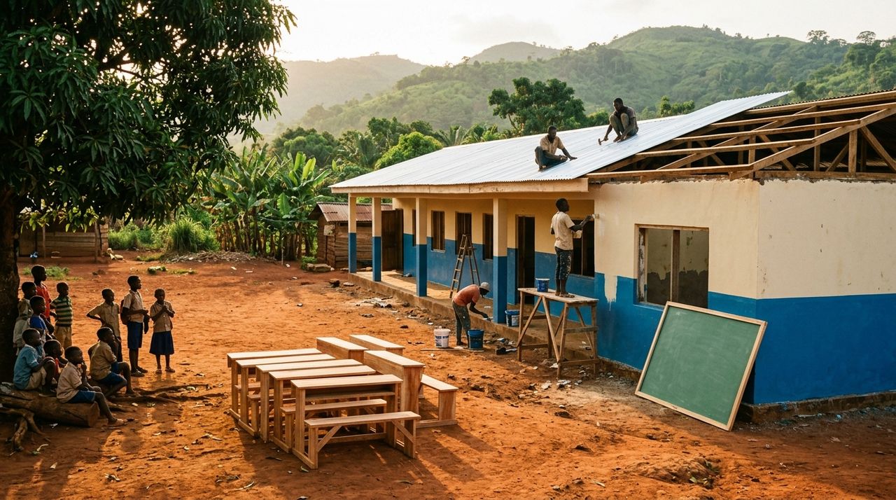 Réhabiliter quatre salles de classe